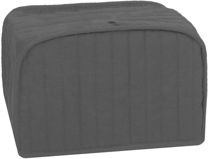 RITZ Polyester / Cotton Quilted Four Slice Toaster Appliance Cover, Dust and Fingerprint Protection, Machine Washable, Black