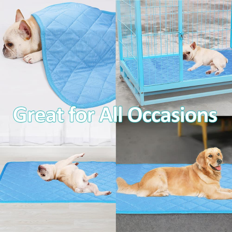 Pet Cooling Mat - Foldable Washable Cooling Pads for Indoor Outdoor