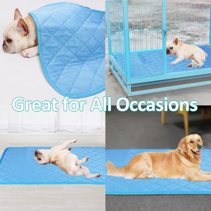 Pet Cooling Mat - Foldable Washable Cooling Pads for Indoor Outdoor