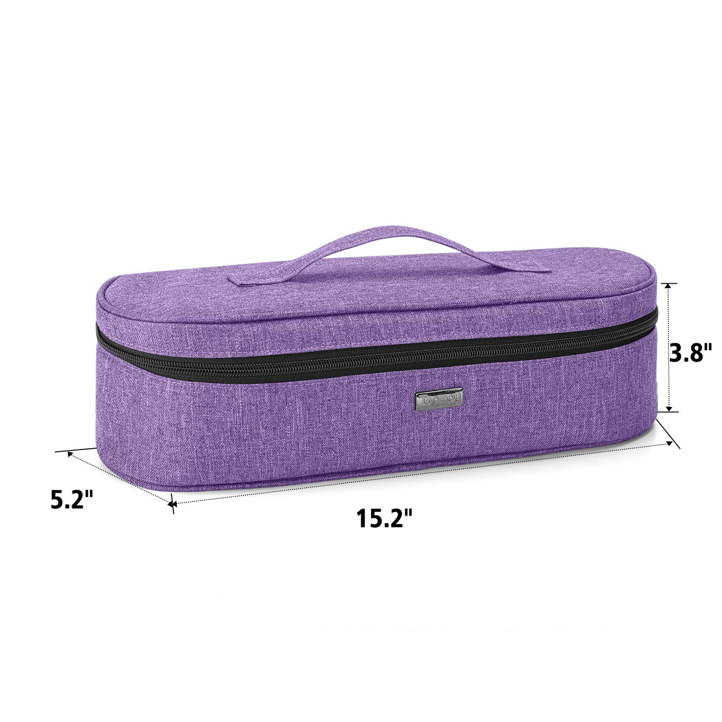 Teamoy Double-Layer Travel Storage Bag Compatible with Revlon One-Step Hair Dryer And Volumizer Hot Air Brush and Attachments, Gray(Bag Only))