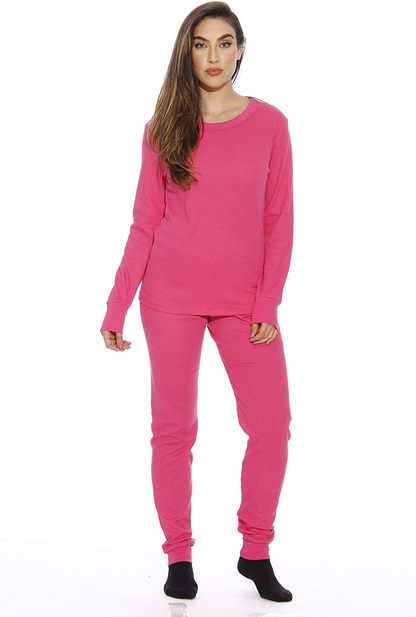 Just Love Women's Thermal Underwear Pajamas Set