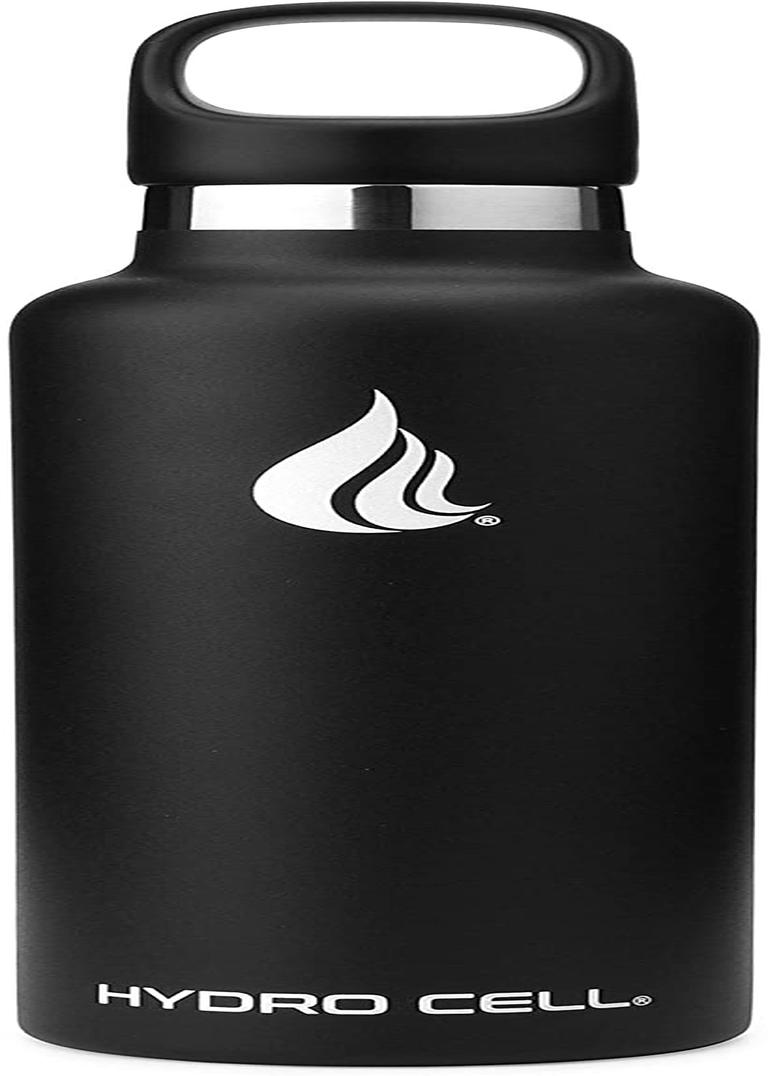 Hydro Cell Stainless Steel Water Bottle with Straw & Standard Mouth Lids (32oz 24oz 20oz 16oz) - Keeps Liquids Hot or Cold with Double Wall Vacuum Insulated Sweat Proof Sport Design (Neon/Neon 32oz)