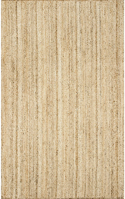 nuLOOM Rigo Hand Woven Farmhouse Jute Accent Rug, 2' 3" x 4', Natural