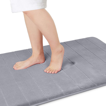 Memory Foam Bath Mat Rug, Comfortable, Soft, Super Water Absorption, Machine Wash, Non-Slip for Bathroom 