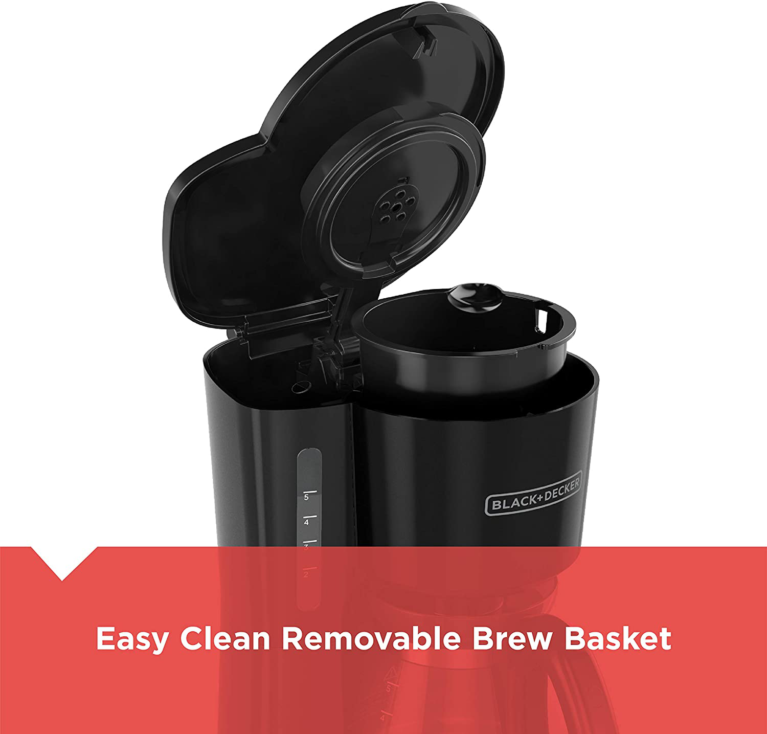 BLACK+DECKER CM0755S, 5-Cup, Silver