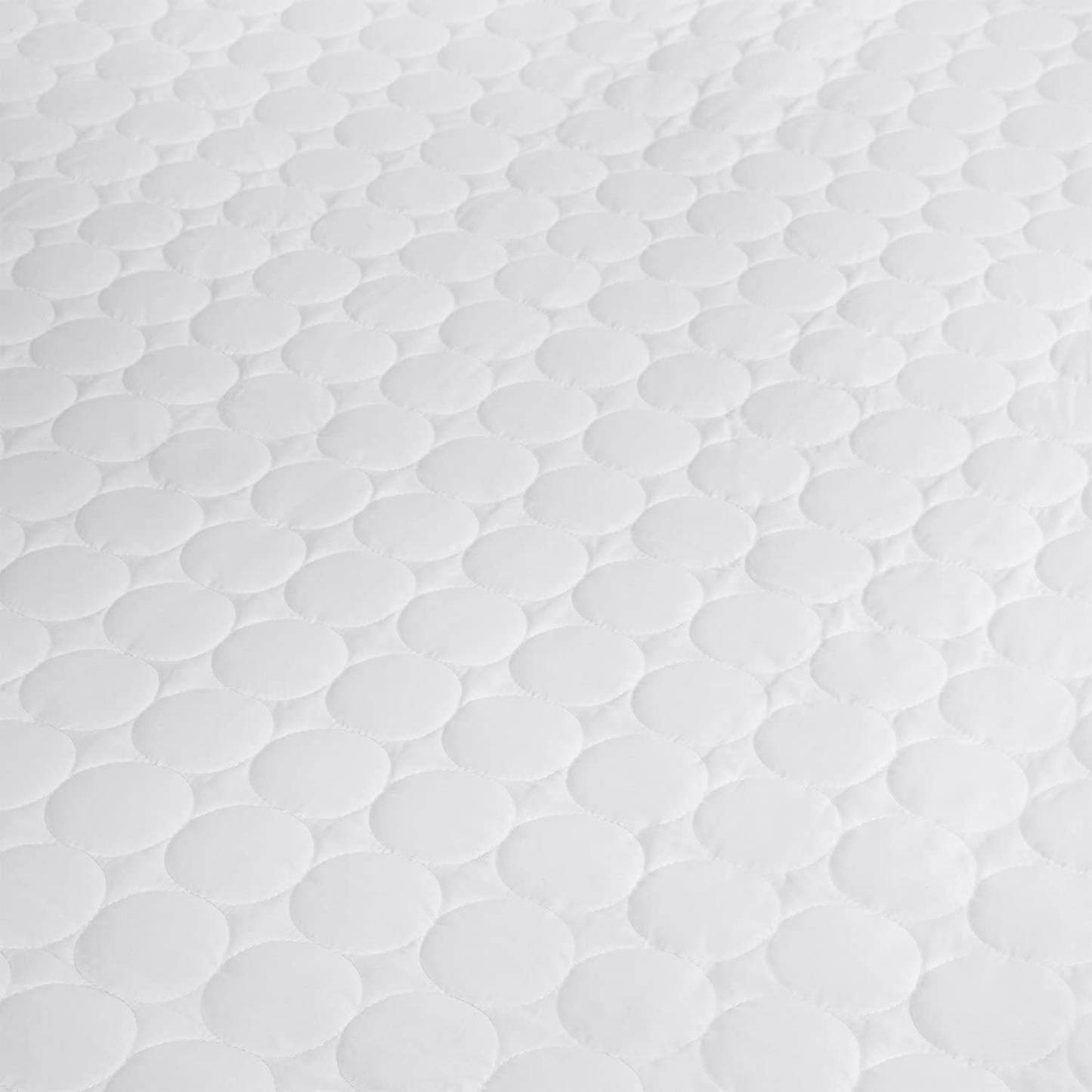 SUPERIOR Quilted Microfiber Mattress Pad Protector Cover, Hypoallergenic, Soft Quilted Fabric, Fully Elasticized Deep Pocket Skirt Accommodates 16-inch Mattress, White, Twin Size