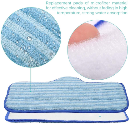 KEEPOW Microfiber Pads for Dupray Neat Steam Cleaner, 6 Pack Washable Pads