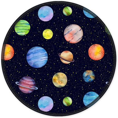 ITNRSIIET Mouse Pad, Colorful Geometric Pattern Design Round Mousepad. Customized Gaming Mousepads for Laptop and Computer. Cute Design Desk Accessories. Non-Slip, Stitched Edges, Waterproof