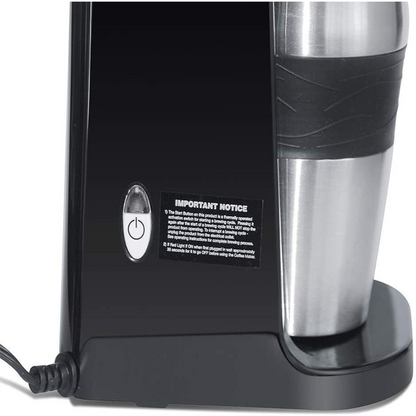 Mixpresso 2-In-1 Single Cup Coffee Maker & 14oz Travel Mug