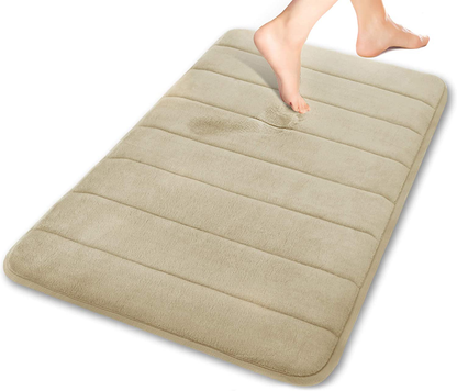 Memory Foam Bath Mat Rug, Comfortable, Soft, Super Water Absorption, Machine Wash, Non-Slip for Bathroom 