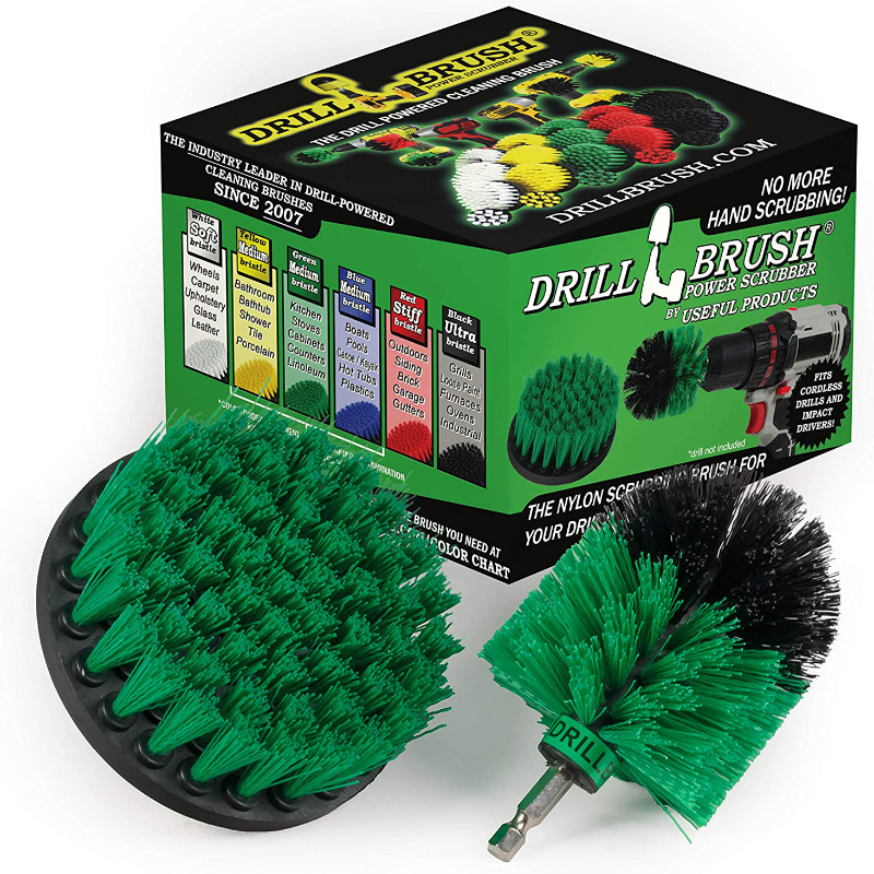 2 Piece BBQ Grill Brush Accessory Set For Power Drill