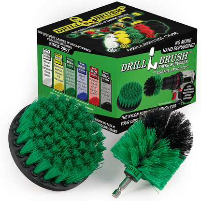 2 Piece BBQ Grill Brush Accessory Set For Power Drill