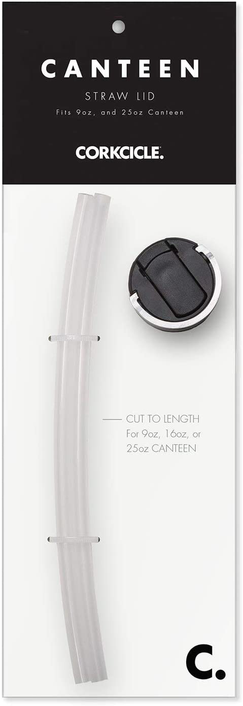 CORKCICLE Canteen Cap with Straw - Fits 9oz, 16oz and 25oz Canteen