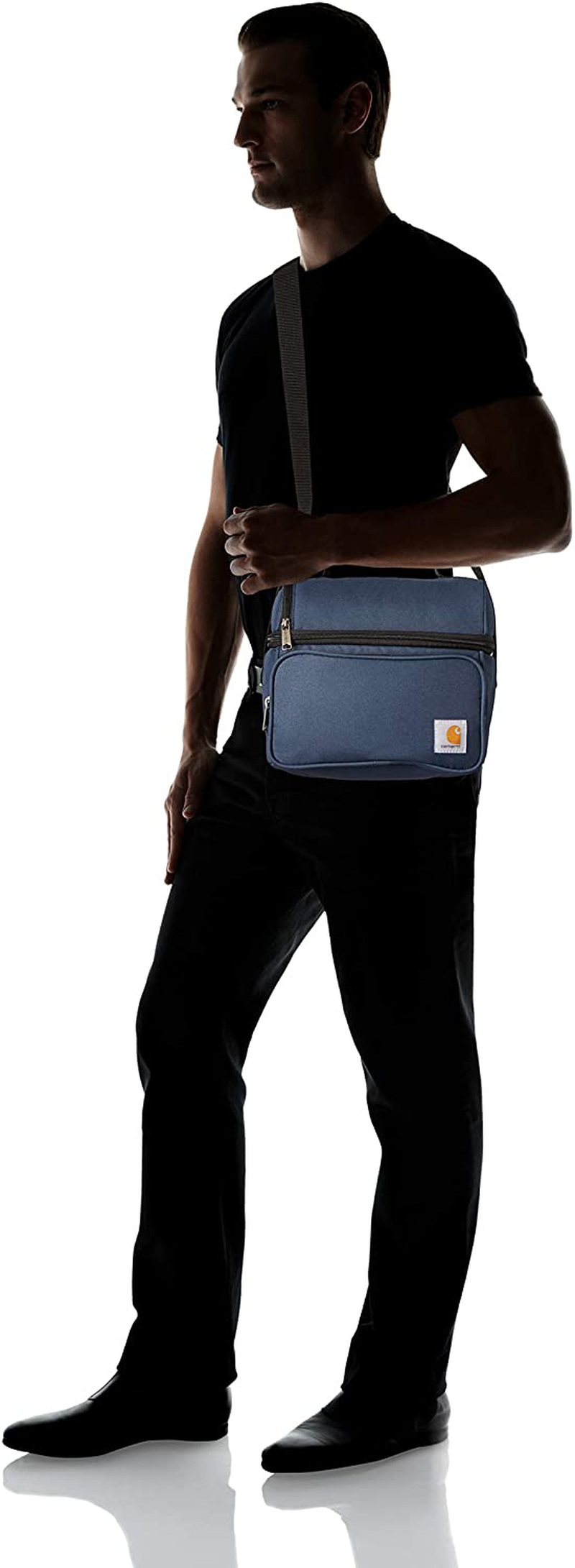 Carhartt Deluxe Dual Compartment Insulated Lunch Cooler Bag, Black