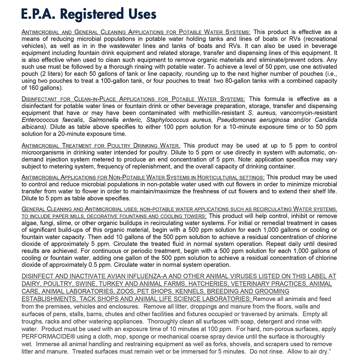Performacide Hospital & Home Disinfectant - Just Add Water - No Rinse, No Wipe, No Residue - EPA Registered 32 Oz Spray Kit