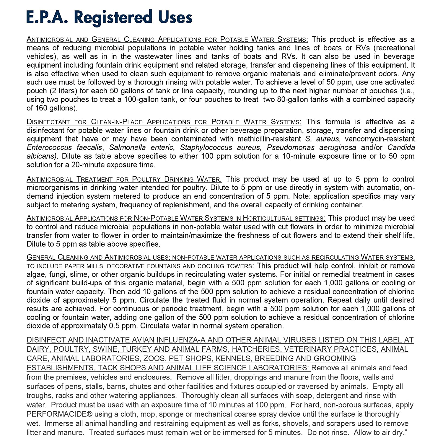 Performacide Hospital & Home Disinfectant - Just Add Water - No Rinse, No Wipe, No Residue - EPA Registered 32 Oz Spray Kit