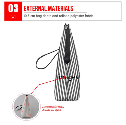 Cosmetic Bag Makeup Bag Zipper Pencil Clutch