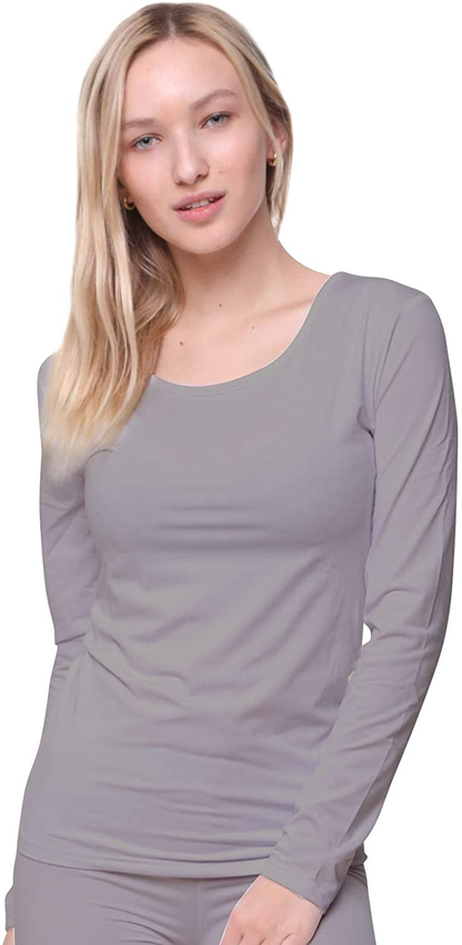 Women Thermal Underwear Top by Outland; Base Layer; Soft Lightweight Warm Fleece