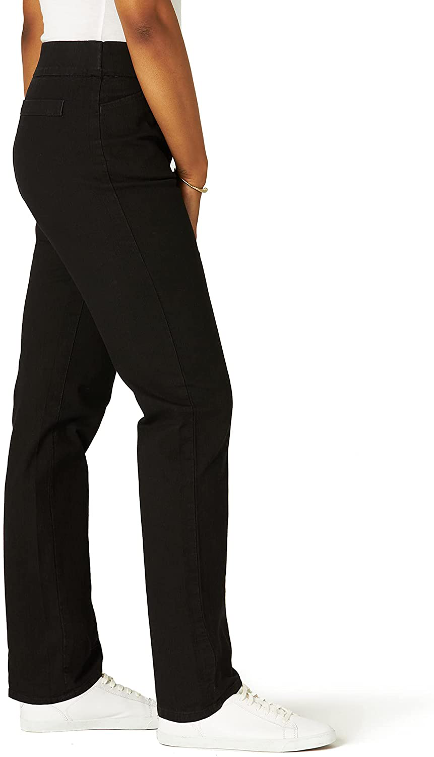 Chic Classic Collection Women's Easy-fit Elastic-Waist Pant