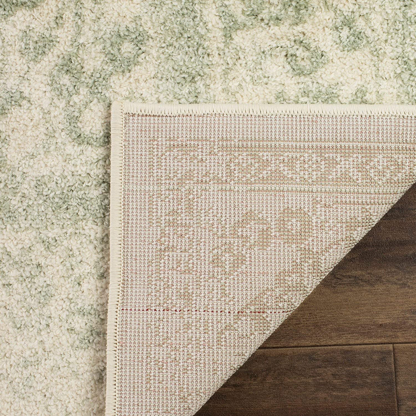 Safavieh Adirondack Collection ADR109V Oriental Distressed Non-Shedding Stain Resistant Living Room Bedroom Runner, 2'1" x 6' , Ivory / Sage