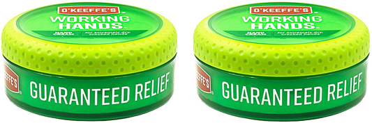 O'Keeffe's Working Hands Hand Cream, 3.4 ounce Jar, (Pack of 2)