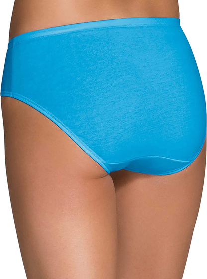 Women's Fruit of the Loom 6 Pack Hipster Covered Waistband