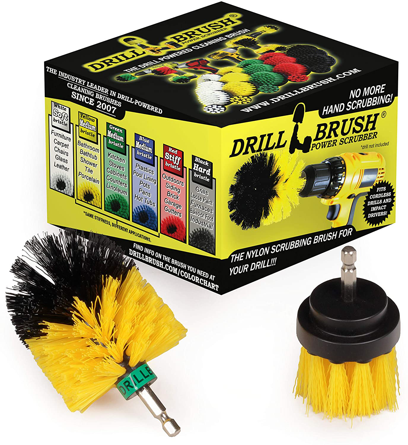 Cleaning Supplies - Pool Accessories - Drill Brush - Small Spin Brush Pool Maintenance Set - Slide - Deck Brush - Pond Liner - Hot Tub - Spa - Pool Brush - Diving Board - Carpet Cleaner