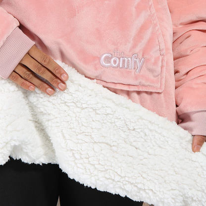THE COMFY Original| Oversized Microfiber & Sherpa Wearable Blanket, Seen On Shark Tank, One Size Fits All