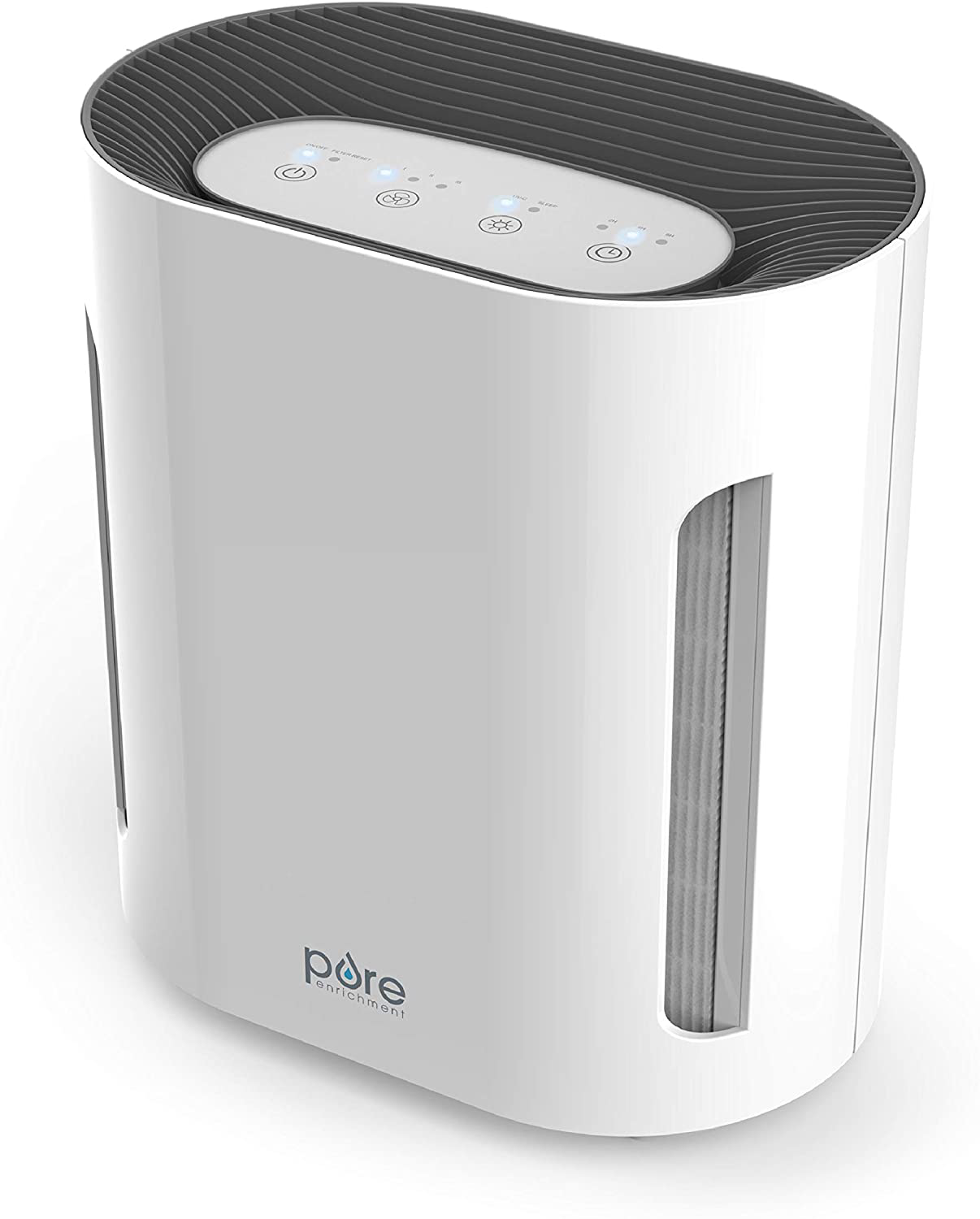 Pure Enrichment PureZone 3-in-1 Air Purifier - True HEPA Filter & UV-C Sanitizer Cleans Air, Helps Alleviate Allergies, Removes Pet Dander, Smoke & More - for Home, Office & Bedroom