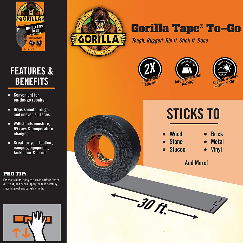 Gorilla Tape Portable Handy Roll