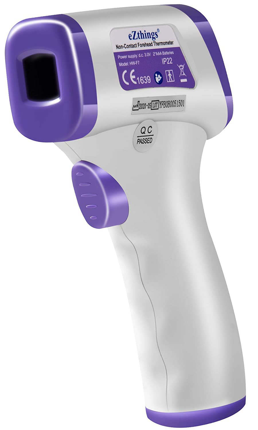 Heavy Duty Thermometer Infrared Forehead High Caliber Sensor No Contact with LCD Display for Medical Offices, Hospitals