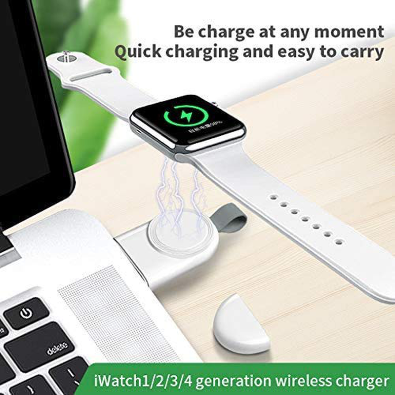 Charger for Apple Watch, Travel Car Charger, Portable USB Wireless Magnetic Fast Charging Compatible with for Apple Watch Series SE 6 5 4 3 2 1