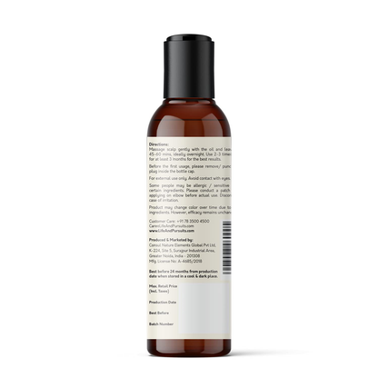 Life & Pursuits Organic Hair Growth Oil (6.76 fl oz) - Ayurvedic Scalp Therapy Oil for Healthy Hair, Goodness of Bhringraj, Amla, Coconut, Sesame, Almond, Onion, & Castor Oil