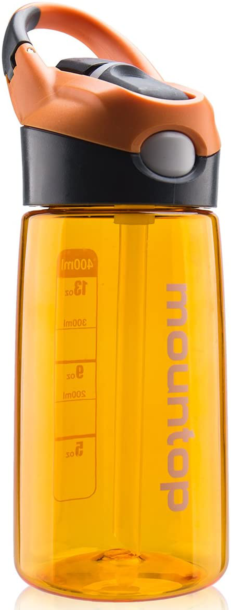 mountop Kids Water Bottle with Straw Lid and Handle, Easy Use for Girls and Boys for School, BPA-Free 14oz 400ml