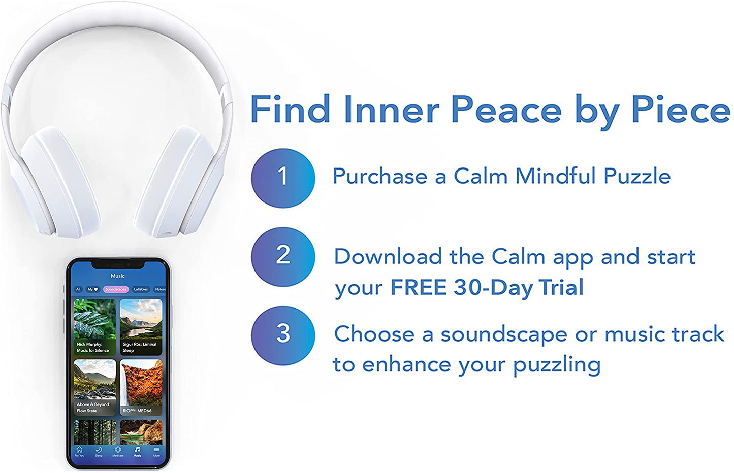 300-Piece Calm Jigsaw Puzzle for Relaxation, Stress Relief, and Mood Elevation