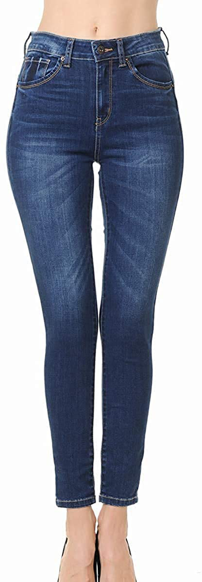 Wax Jean Denim Women's Juniors Push-Up High-Rise Skinny Jean in Fine Cotton D.