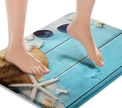 Bath Mats for Bathroom, Bathroom Mats Rugs Non-Slip,  Washable Cover 
