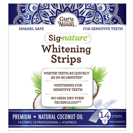 Teeth Whitening Strips with Coconut Oil - 7 Day Treatment