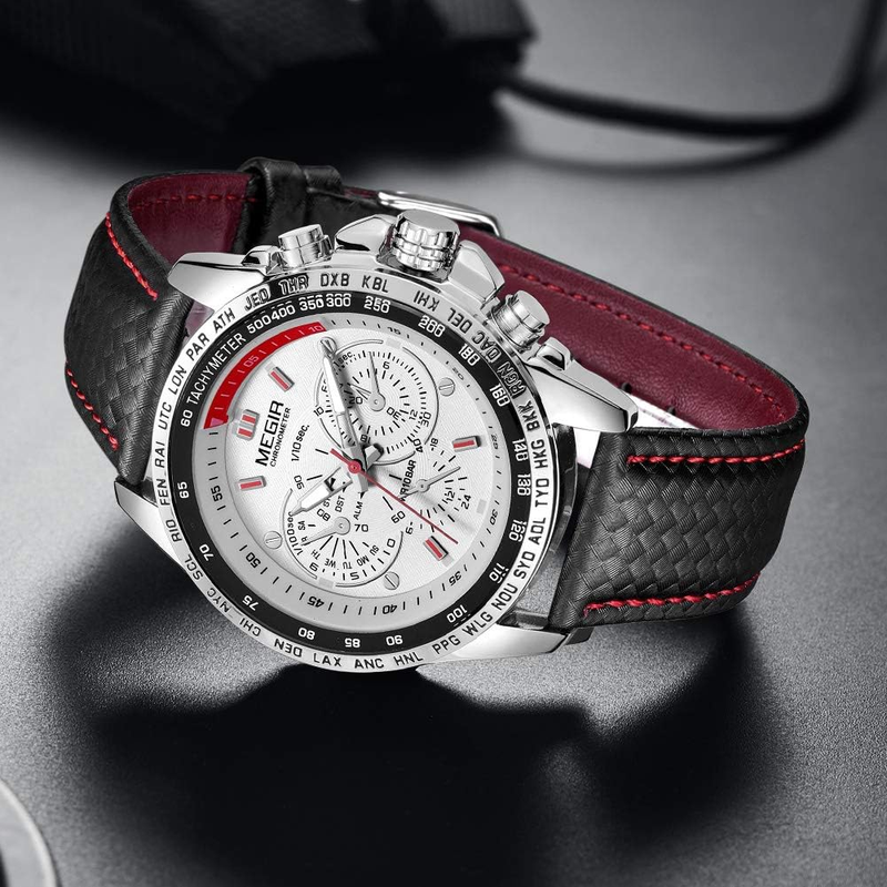 Men's Analog Luminous Quartz Watch with Calendar