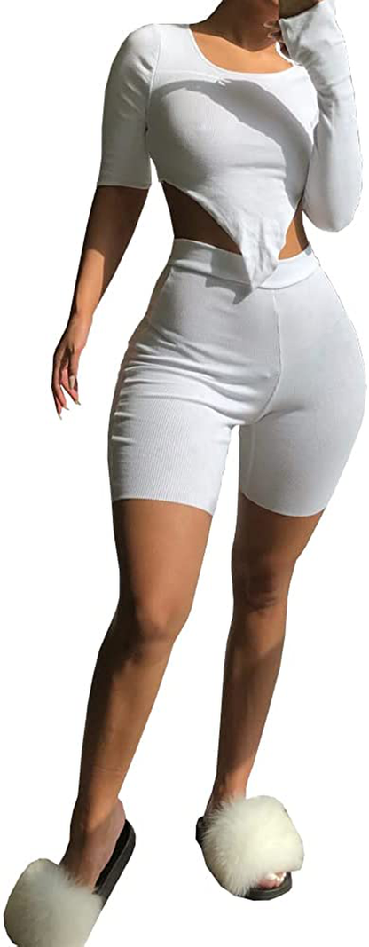 XLLAIS Tops and Skirts Sets Double Zipper Tracksuits 2 Piece Outfits for Women