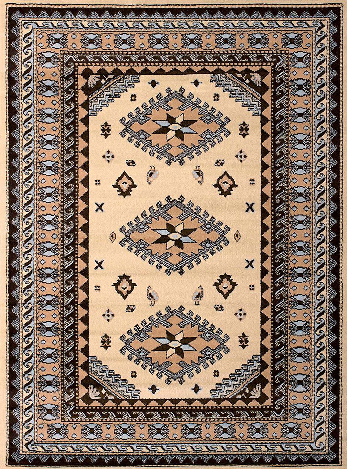 United Weavers of America Dallas Tres Rug, 8 x 10', Red