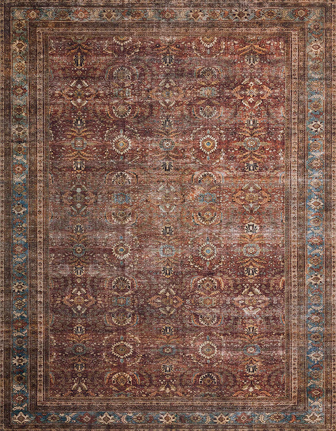 Loloi II Layla LAY-13 Antique Traditional Accent Rug 3'-6" x 5'-6"