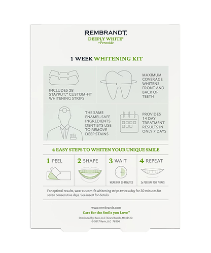 REMBRANDT 1 Week Teeth Whitening Kit, 14 Treatments