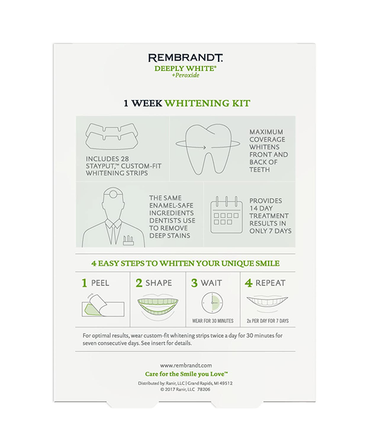 REMBRANDT 1 Week Teeth Whitening Kit, 14 Treatments