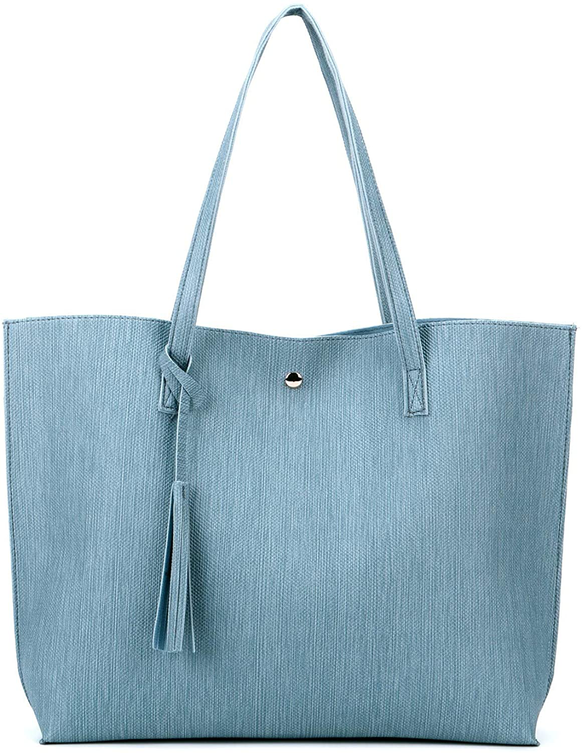 Women's Tote Bags Top Handle Satchel Handbags Faux Leather Tassel Shoulder Purse