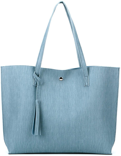 Women's Tote Bags Top Handle Satchel Handbags Faux Leather Tassel Shoulder Purse