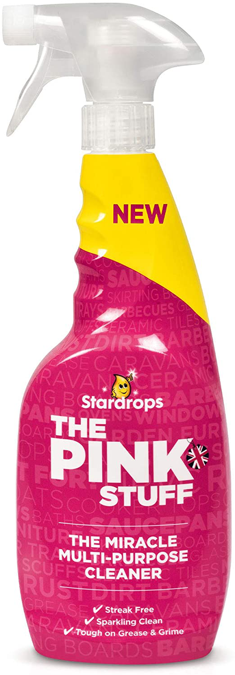 Stardrops - The Pink Stuff - The Miracle Cleaning Paste, Multi-Purpose Spray, And Bathroom Foam 3-Pack Bundle (1 Cleaning Paste, 1 Multi-Purpose Spray, 1 Bathroom Foam)