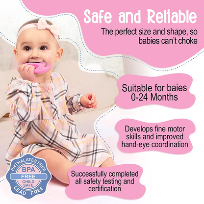Teether Easy to Hold BPA Free Silicone Elephant 