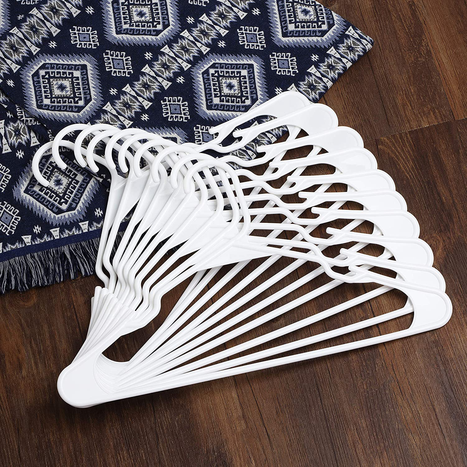 Mr. Pen- Plastic Hangers, 10 Pack, Hangers, Clothes Hangers, White Plastic Hangers, Clothing Hangers, Clothes Hangers Plastic, Hangers for Closet, Plastic Clothes Hangers, Shirt Hangers, Hangers White