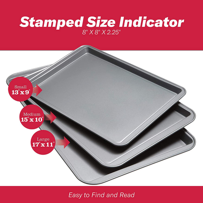 Goodcook Baking Sheet, 13 Inch x 9 Inch, Dark gray